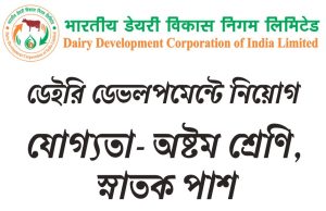 ডেইরি উন্নয়ন সংস্থায় কর্মী নিয়োগ Dairy Development Corporation Recruitment 2025
