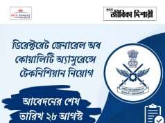 প্রতিরক্ষা মন্ত্রকে টেকনিশিয়ান নিয়োগ DGQA Technician Recruitment