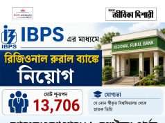 আইবিপিএসের মাধ্যমে গ্রামীণ ব্যাঙ্কে নিয়োগ, শূন্যপদ ১৩৭০৬ IBPS RRB CRP-XV Recruitment