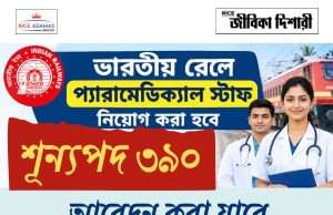 ভারতীয় রেলে প্যারামেডিক্যাল স্টাফ নিয়োগ RRB Paramedical Staff Recruitment