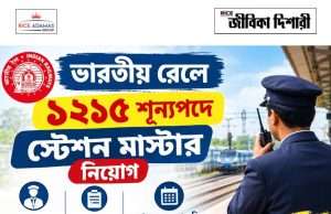 ভারতীয় রেলে ১২১৫ শূন্যপদে স্টেশন মাস্টার নিয়োগ RRB Station Master Recruitment 2026